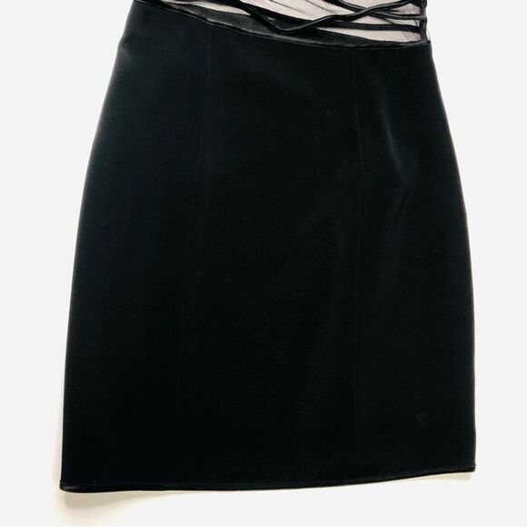 Cache Sleeveless Black Dress, 4 - Picture 7 of 8